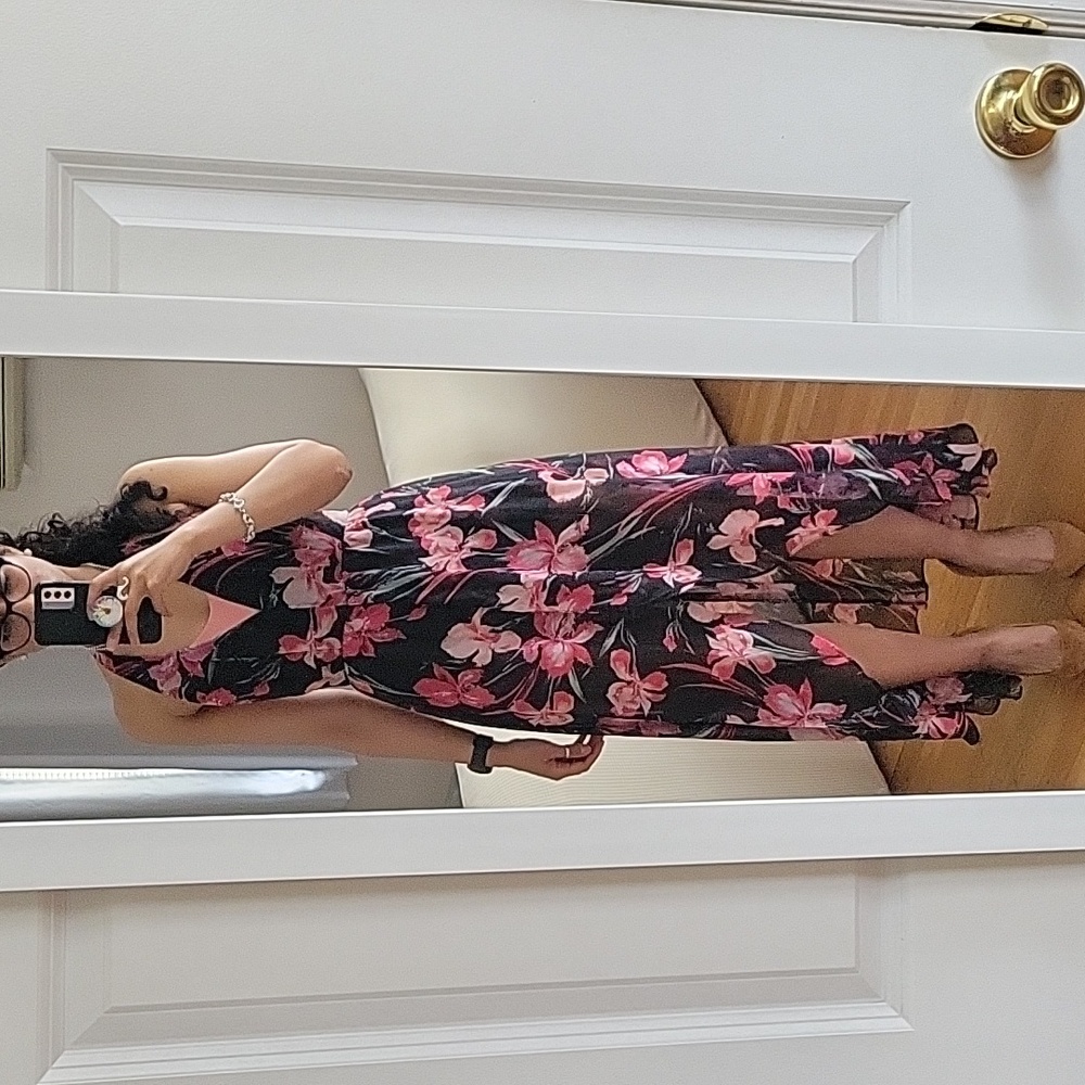 Hi low floral romper